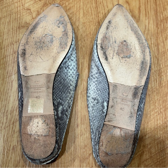 MAX Mara genuine leather snake print mules - Picture 3 of 3